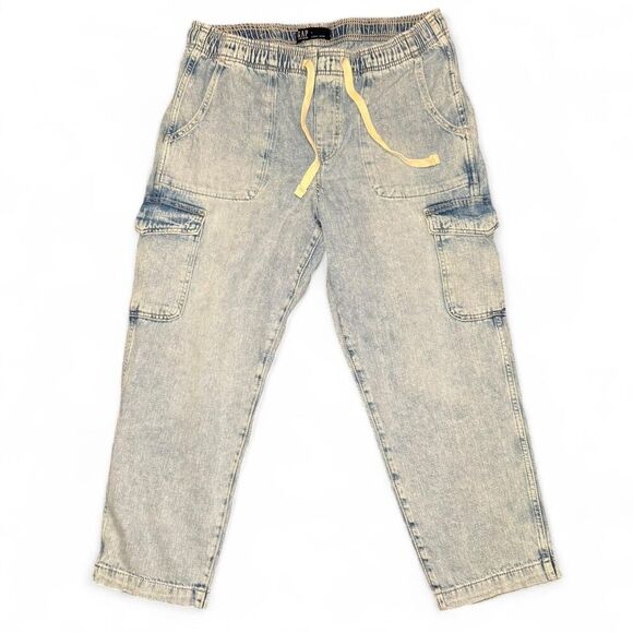 GAP Easy Jean Denim Women’s Size L Light Wash High Rise Relaxed Jeans NWT - Picture 1 of 4